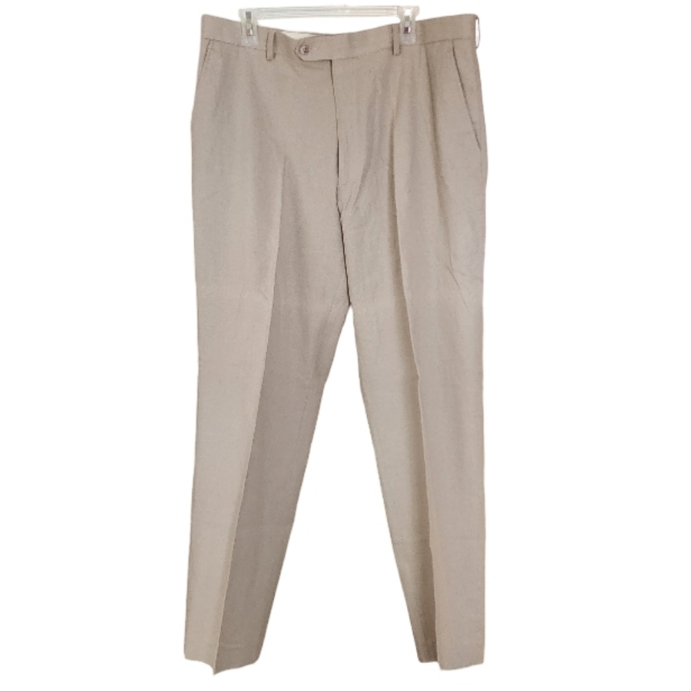 Britches by Samtex Linen Blend Beige‎ Pants Men's 38/32